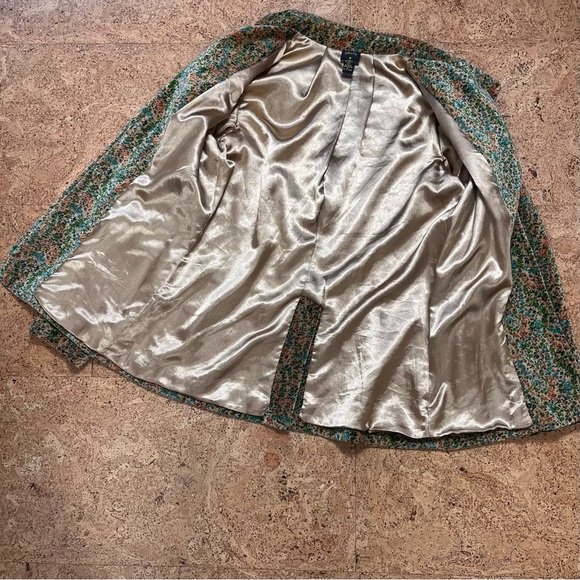 Plenty By Tracy Reese Floral Velvet 2 Button Blazer Sz M - Picture 7 of 16